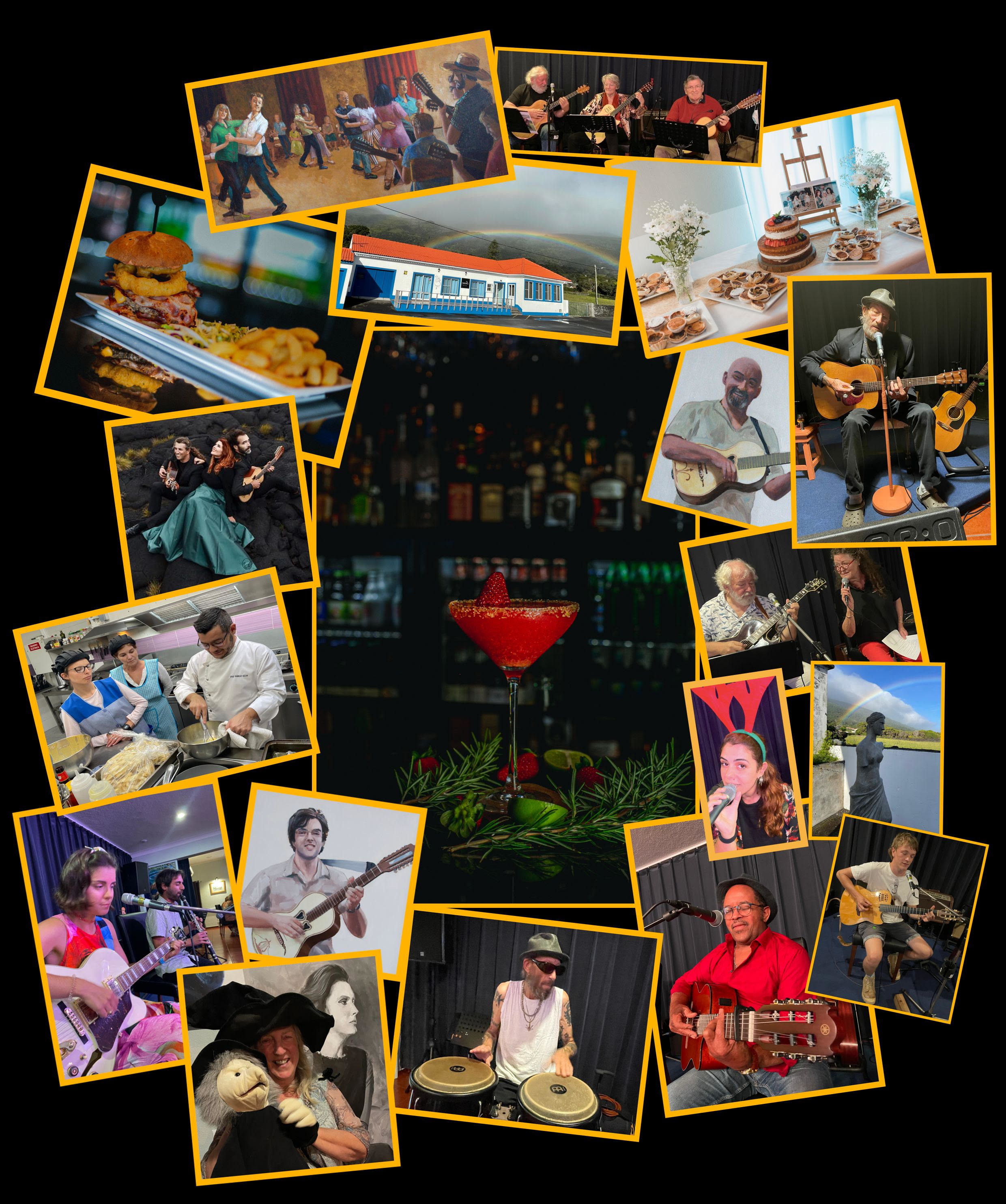 Collage of events at Manezinho